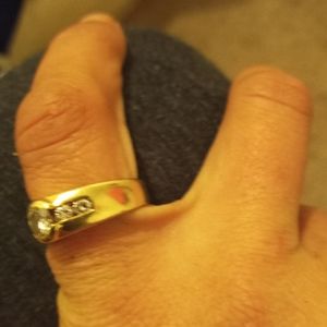 14k yellow gold diamond ring